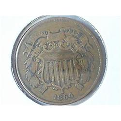 1864 TWO CENT PIECE (FINE+)