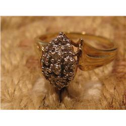 1 pc 10kt diamond ring