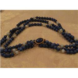1 pc Jade & Lapis necklace