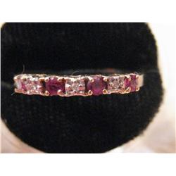 1 pc 10k Ruby & Diamond ring