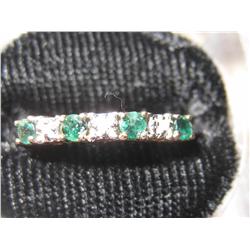 1 pc 10k Emerald & Diamond ring