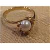 Image 4 : 1 pc 14k Gold & pearl ring