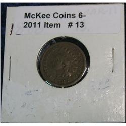 13. 1886 Variety II Indian Head Cent. G-4.