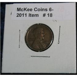18. 1911 S Lincoln Cent. F-12.