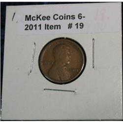 19. 1912 D Lincoln Cent. VG-8.