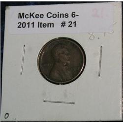 21. 1913 S Lincoln Cent. F-12.