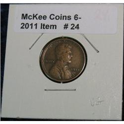 24. 1915 S Lincoln Cent. VG-8.