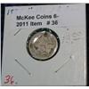 Image 1 : 36. 1874 U.S. Three Cent Nickel. G-4.