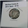 Image 1 : 74. 1931 S Mercury Dime. VG-8.
