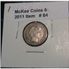 Image 1 : 84. 1899 P Barber Dime. VF+.