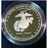 Image 2 : 297. 1775-2005 P Marines U.S. Commemorative Proof Silver Dollar.