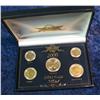 Image 1 : 308. Five-Piece Set 2000 U.S. Coins with 24K Gold Plating