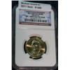 Image 1 : 449. 2010 P Millard Fillmore Dollar NGC slabbed BU First Day of Issue.
