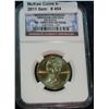 Image 1 : 454. 2010 D Abraham Lincoln Dollar NGC slabbed BU First Day of Issue.
