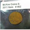 Image 2 : 462. 1881 Indian Cent Counterstamped twice "H.M.J."