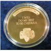 Image 2 : 469. "Cheerful" Proof Bronze Girl Scout Medal. 39mm. Encapsulated.