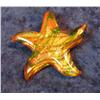 Image 1 : 497. Hand blown Glass Star Pendant. Excellent condition.