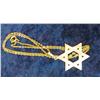Image 2 : 501. 14K Gold Jewish Star weighing 2 Grams on a unmarked Chain.