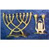 Image 2 : 510. (2) Brass Candlestick holders from Israel.