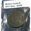 Image 2 : 619. 1803 U.S. Large Cent. Small date. Small fraction