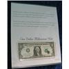 Image 1 : 704. Series 1999 Millennium Uncirculated $1 Note. Has 2001 in