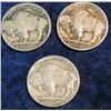 Image 2 : 733. 1916P VG. 19P F, & 20P VF Buffalo Nickels.