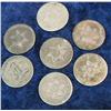 Image 1 : 735. (7) Old Circulated U.S. Three Cent Silvers.