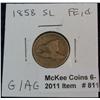 Image 1 : 811. 1858 SL Flying Eagle Cent. AG-G.