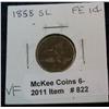 Image 1 : 822. 1858 SL Flying Eagle Cent. VG, Dark & Scrapes.