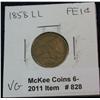 Image 1 : 828. 1858 LL Flying Eagle Cent. VG.