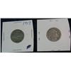 Image 2 : 854. 1917P & 17D Buffalo Nickels. G.