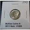 Image 1 : 869. 1944P Mercury Head Dime. BU