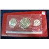 977. 1976S 3-Coin Silver Bicentennial Set. BU Original