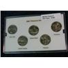 Image 1 : 999. 2001 Platinum State Quarter Set.