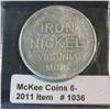 Image 2 : 1036. 1858-1958 Minnesota Centennial, Iron Nickel Medal.