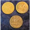 Image 1 : 1038. 1940 AU, 46 AU & 49 Unc. Canadian Cents.