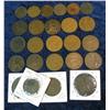 Image 2 : 1099. Collection (25) Different British Half & One Large Pennies.