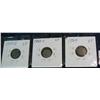 Image 2 : 1105. Lot of Three dateless Three Cent Silvers.