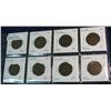Image 1 : 1109. (8) 1906 Canada Large Cents. Grading VG-VF.