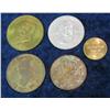 Image 1 : 1167. (5) Different Tokens and medals.