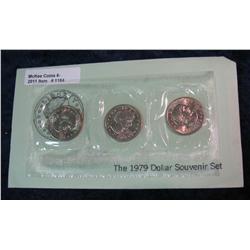 1184. 1979 P, D, & S S.B.A. $1 Set in original holder.