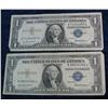 Image 1 : 1187. Series 1935F & 1957 $1 Silver Certificates. VG.