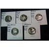 Image 1 : 1213. 2008S Silver Proof State Hood Quarters Set.