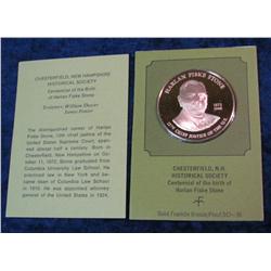 1233. Chesterfield N.H. Historical Society Bronze Medal.