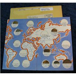 1234. Wheaties Mystery Coin Collection with 7-Better Foreign Coins.