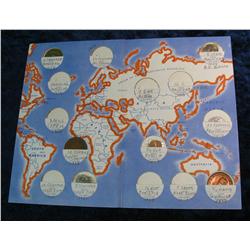 1235. Wheaties Mystery Coin Collection with 7-Better Foreign Coins.