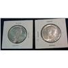 1293. (2) 1964 D Silver Kennedy Half Dollars. Unc.