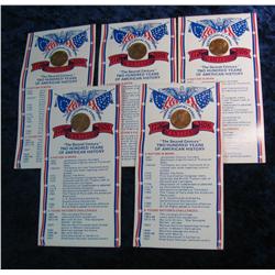 1300. (5) 1776-1976 U.S. Bicentennial Counterstamped