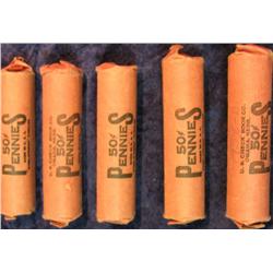 1308. (250) Old U.S. Wheat Cents in wrappers.