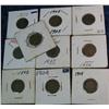 Image 2 : 1309. (10) Mixed date & Grade Indian Head Cents.